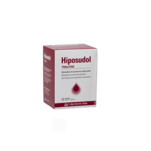 HIPOSUDOL TOALLITAS 10 SOBRES 3 ML